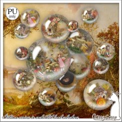 Cabochons autumn arrives in enchanted land by kittyscrap