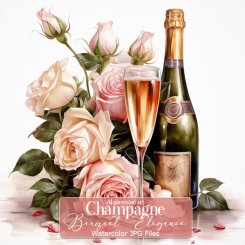 Champagne Elegance Backgrounds (FS/CU)