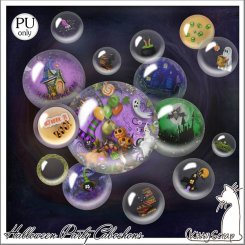 Cabochons halloween party by kittyscrap