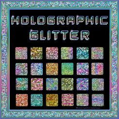 Bling! HOLOGRAPHIC GLITTER PS Layer Styles (CU4CU)