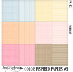 Color Inspired Papers #5 - Exclusive (FS/CU)
