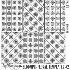 Blooming Florals Templates #2 (FS/CU) - Exclusive