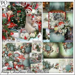 Collection fairy christmas time by kittyscrap