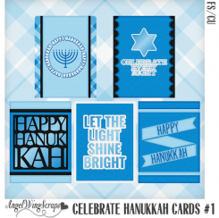 Celebrate Hanukkah Cards #1 (FS/CU)