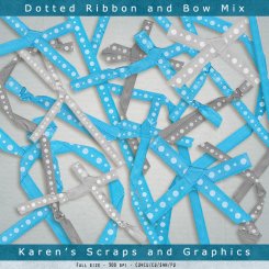 Dotted Ribbon and Bow Mix (FS/CU4CU)