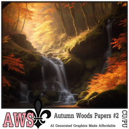 Autumn Woods Papers #2 (TS-CU) * Exclusive