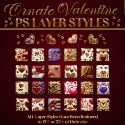 Ornate Valentine PS Layer Styles (CU4CU)