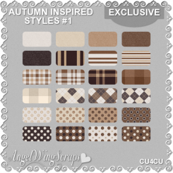Autumn Inspired PS Styles #1 - Exclusive (CU4CU)