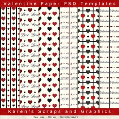 Valentine Paper Layered Templates 1 (FS/CU4CU)