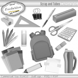 EXCLUSIVE ~ Grayscale School Templates 1