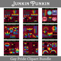 Bundle - CU - Gay Pride Clipart