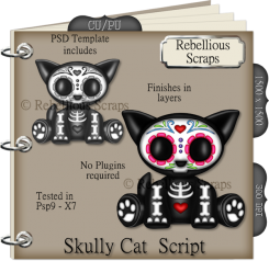 SKULLY CAT (FS/CU/TEMPLATE/SCRIPT)
