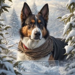 Dogs In The Snow backgrounds (FS/CU)