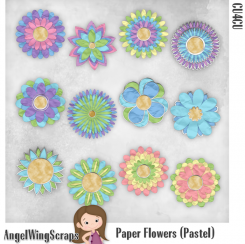 Paper Flowers (Pastel) (FS/CU4CU)