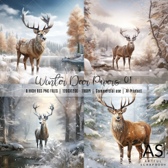 Winter Deer Papers 01