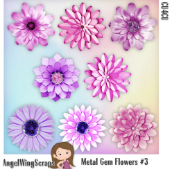 Metal Gem Flowers #3 (FS/CU4CU)