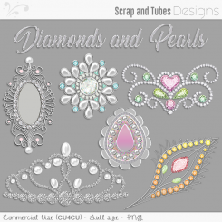 Diamonds and Pearls Clipart 2