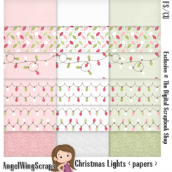 Christmas Lights Papers (FS/CU) - EXCLUSIVE
