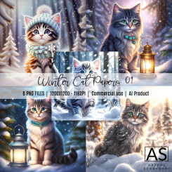 Winter Cat Papers 01