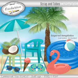 EXCLUSIVE ~ Grayscale Summer Templates 1