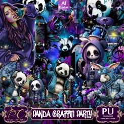 Panda Graffiti Party (TS-PU)