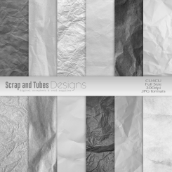 Grayscale Crumpled Papers