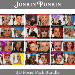 Bundle - CU - Poser Pack - Goth, Punk, Emo