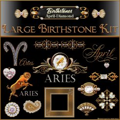 Birthstone Bling!: April-Diamond FULL Birthstone Kit (CU4CU)