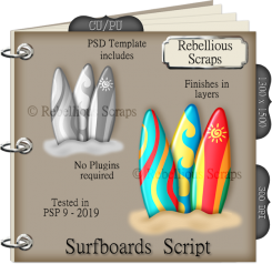 SURFBOARDS (FS/CU/TEMPLATE/SCRIPT)