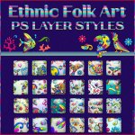 Ethnic Ceramic Folk Art PS Layer Styles (CU4CU)